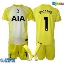 Tottenham Hotspur Guglielmo Vicario #1 Golmanski Rezervni Dres za djecu 2025-26 Kratak Rukav (+ Kratke hlače)